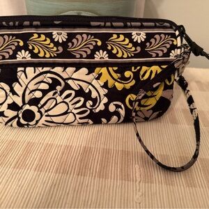 Floral Black and Yellow Women's Bag